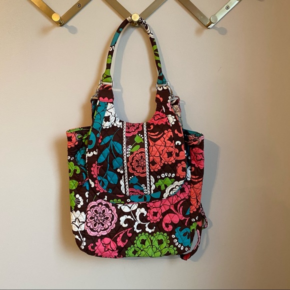 Vera Bradley Convertible Backpack Purse Lola EUC